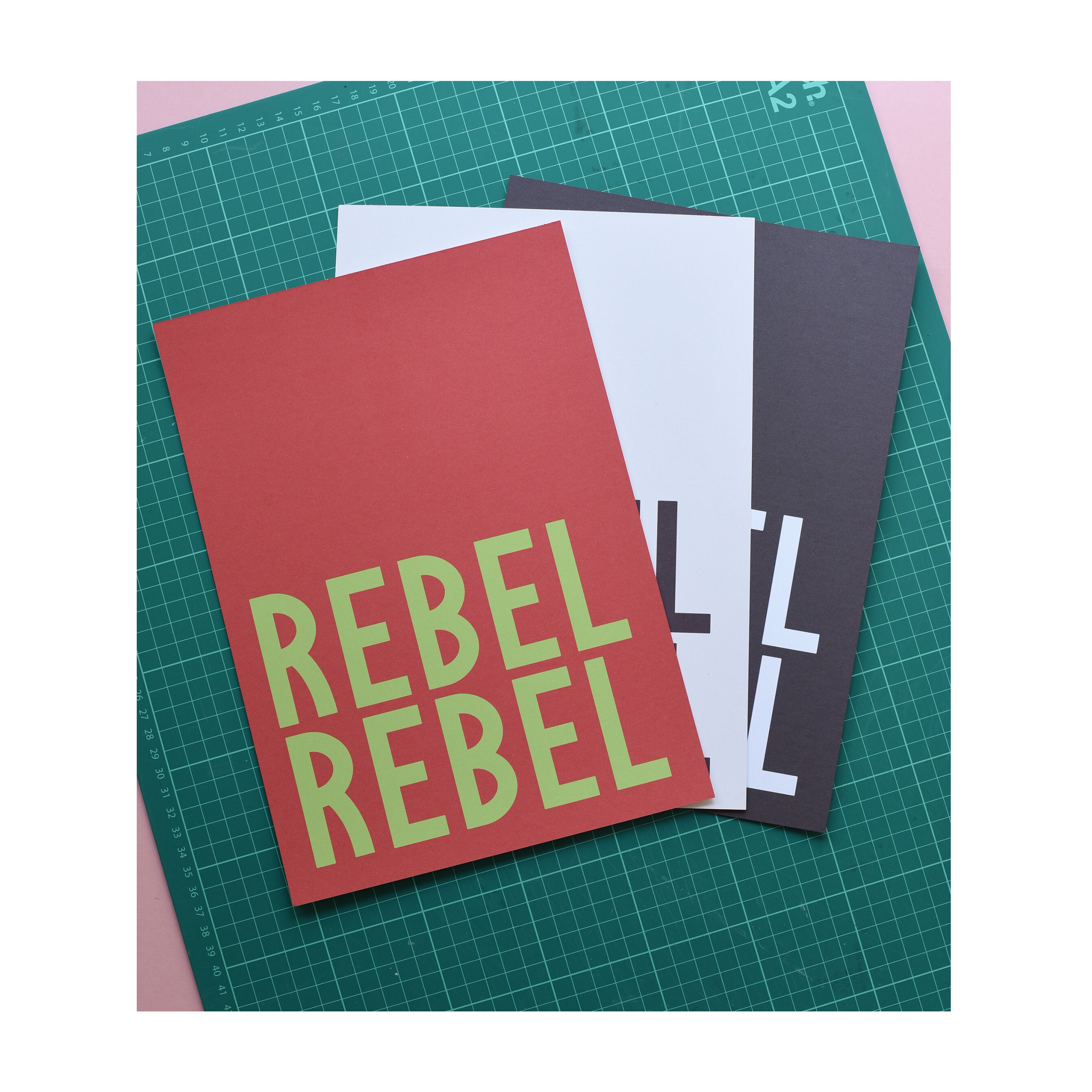 REBEL REBEL print Typography print Quirky Print Punk Rock | Etsy