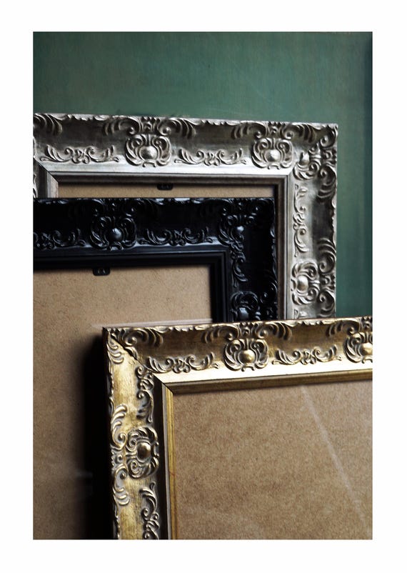 Marco De Fotos Adornado Estilo Shabby Chic – Dorado, Negro O Blanco – Hecho En Reino Unido