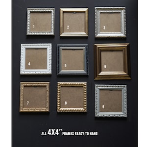 PICTURE FRAMES, Preloved, Gold, Ornate, Silver, Black, Square, Wall Gallery
