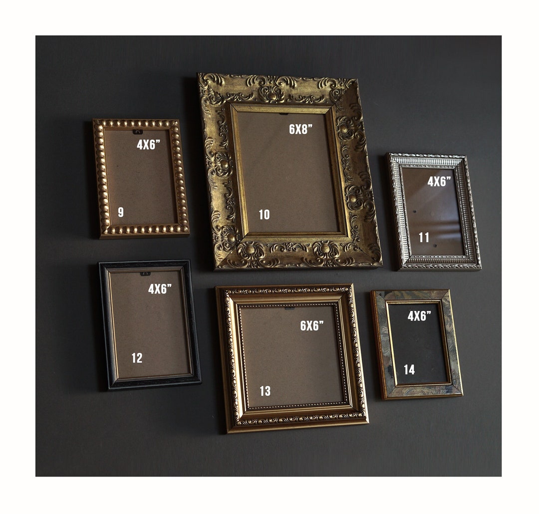 Antique Gold Picture Frames, Vintage Ornate Gold Picture Frames
