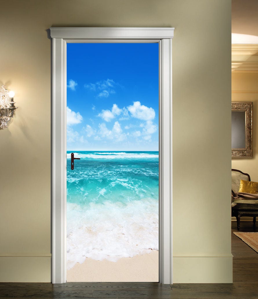 Sea View Door Sticker Art Decal Mural Door Mural Door | Etsy
