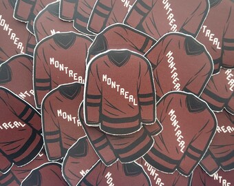 Montreal PWHL Women's Hockey Jersey Sticker