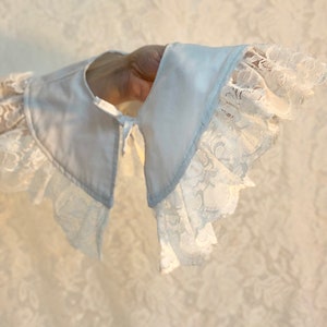 Lace Detachable Collar, Cottage Core Collar, Oversize Collar, Peter Pan, Frill Collar, Removable Collar, Big Collar