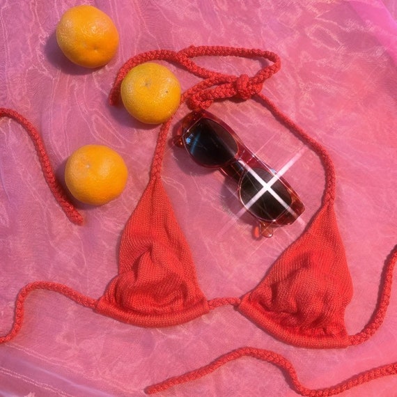 Crochet bikini top
