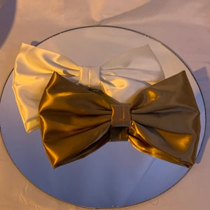 Jumbo satin bow barrette image 3