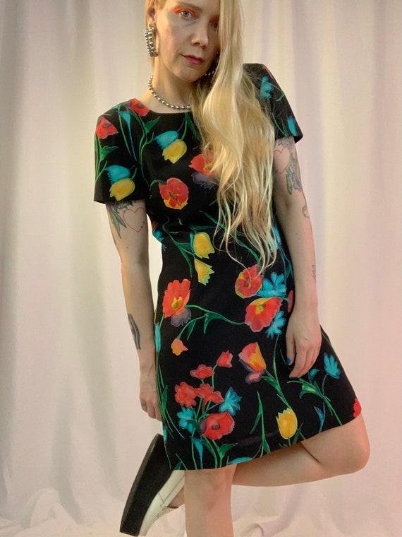 90's Floral Mini Dress