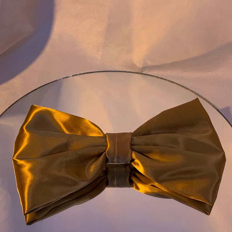 Jumbo satin bow barrette image 7