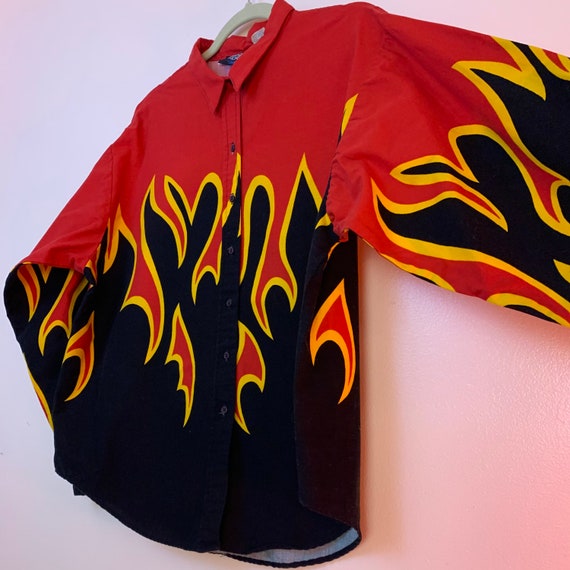 90s flame shirt