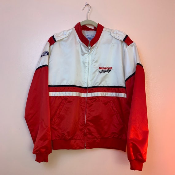 Vintage Ashley GMC MOTORSPORTS racing silky bomber jacket - munimoro.gob.pe