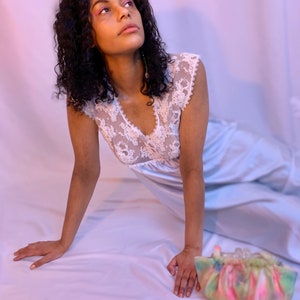 90’s sheer mesh babydoll slip dress