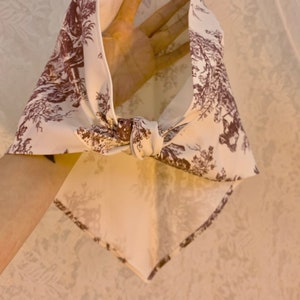 French country handmade triangle scarf image 3