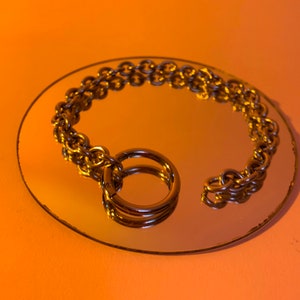 Chunky Chain O-ring Collar Necklace image 5