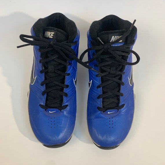 90s Nike Hi Tops 90s Basketball Sneaker Bight Blue Sneaker Hi Tops 6.5 7 Etsy