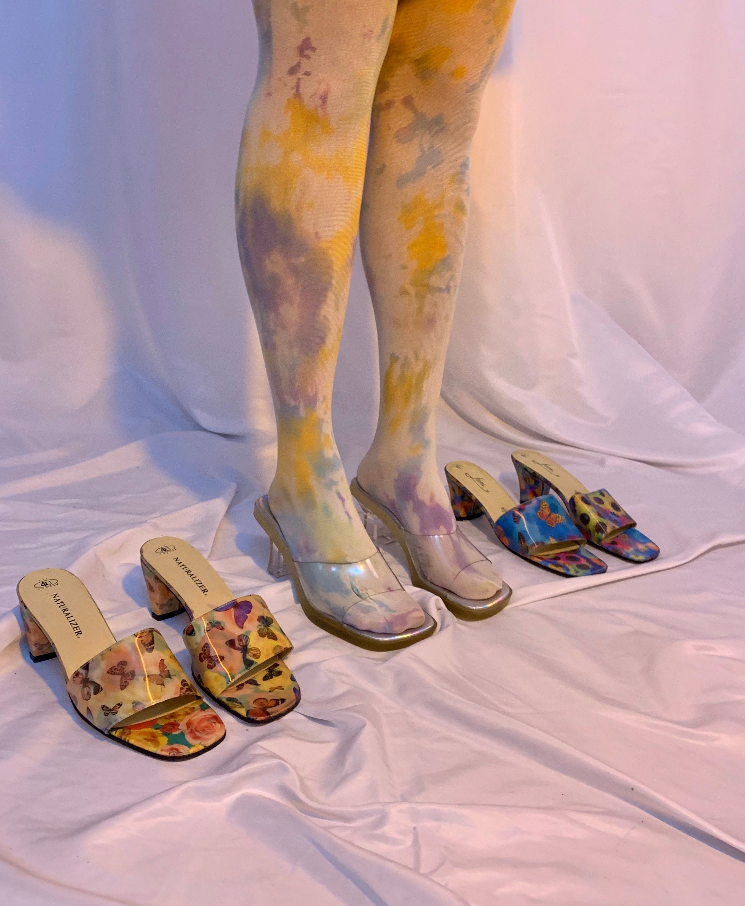 Tie Dye Tights Sustainable Tights Hand 