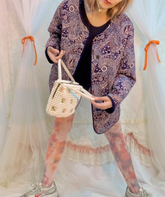 Quilted paisley cotton jacket