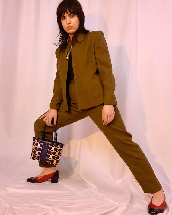 Patent + canvas mod mini Coach tote - image 3