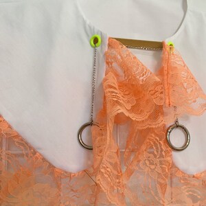 Lace Detachable Collar, Cottage Core Collar, Oversize Collar, Peter Pan, Bright Accessory Collar, Removable Collar, Big Collar