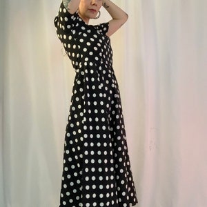 Sweetheart polka dot dress image 5