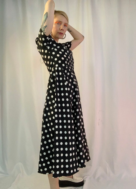 Sweetheart polka dot dress - image 5