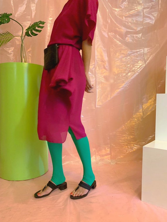 Sheer chiffon layers flutter dress - image 2