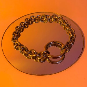 Chunky Chain O-ring Collar Necklace image 1