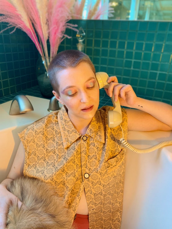 Boudoir smoking lounge pajama shirt