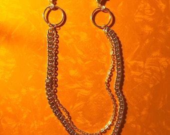 Mixed double O-ring clip chain