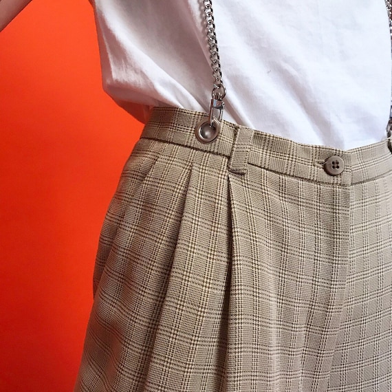 Buy Pleated Suspender Chain Pants Online in India - Etsy