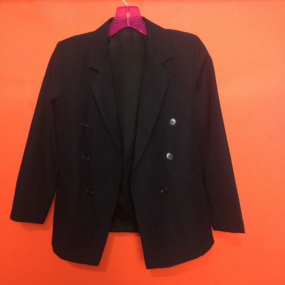 Dark navy shrunken blazer XS - image 1