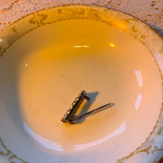 Rhinestone square barrette - image 3