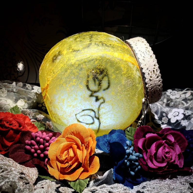 Glass Jar Light With Beauty The Beast Silhouette Tale As Image 0