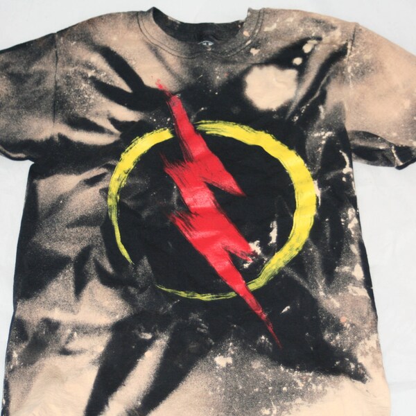 Custom Men's Bleached Flash Shirt SZ S