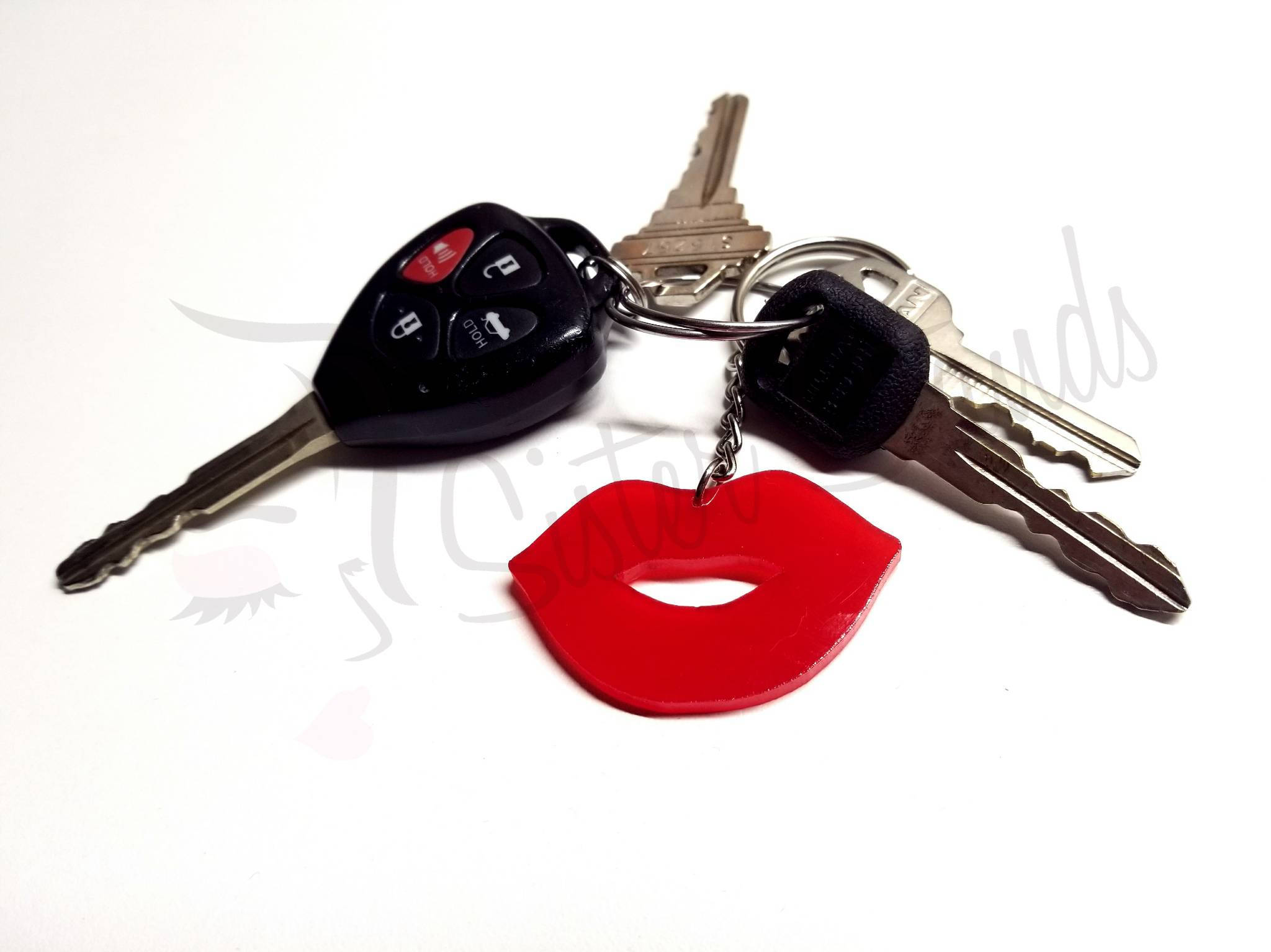 Lip Keychain Packs/ Keychain / Lips Shape/ Red Lips/ Downline Gift/ Makeup Keychain/ LipSense