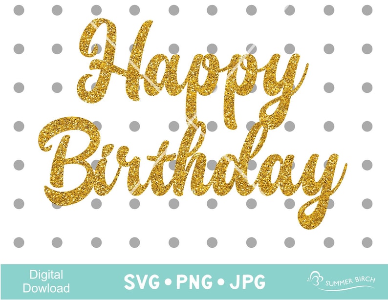 Happy Birthday Svg Cake Topper Svg Birthday Cake Topper SVG - Etsy Canada