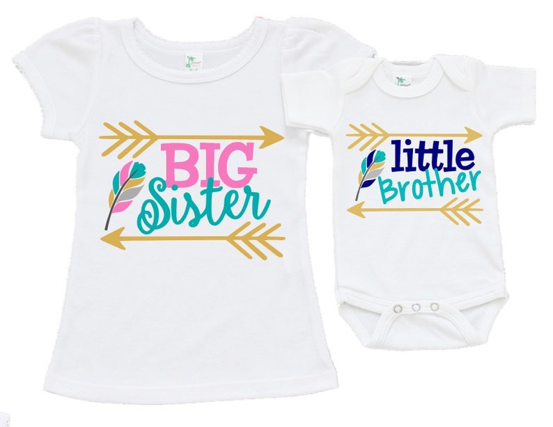 etsy big sister little brother outfits