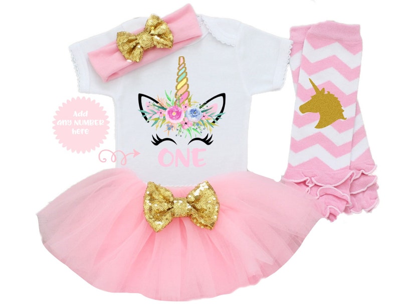 unicorn themed birthday outfit