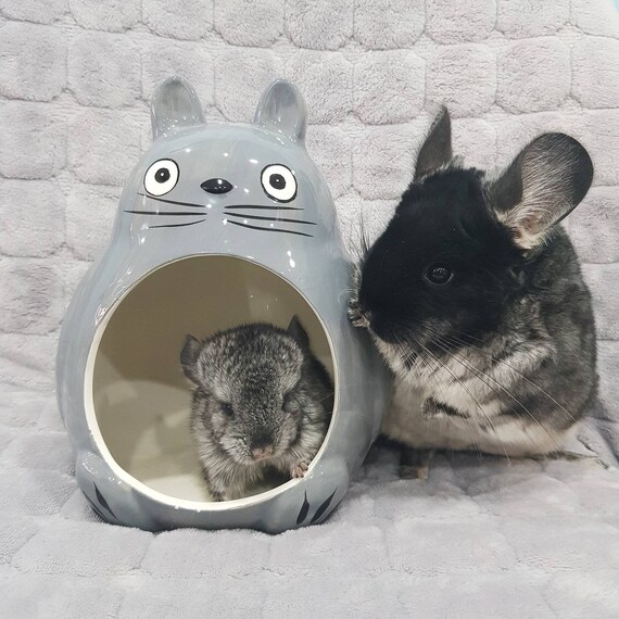 Cute Totoro/Chinchilla Ceramic Cool House/Hideout Etsy