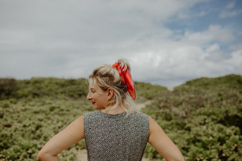 90s Vintage Floral Midi Dress