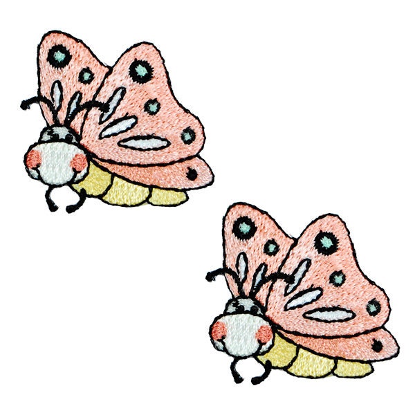 BaZooples Iron-on Patch Applique/Patch Flutterbug Pack of 2