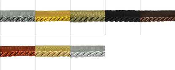 Nicholas Twisted Lip Cord Trim Metallic Gold 3//8 20 yd Expo International Inc