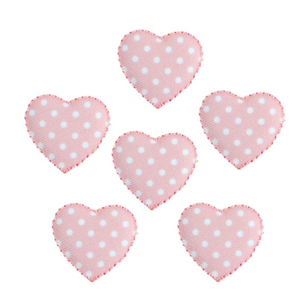 Expo BaZooples Iron-on Patch Applique Puffy Heart Pack of 6