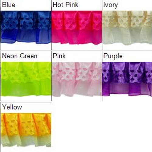 Ruffle Lace Trim 1 Selling by the Yard/ Select Color Etsy
