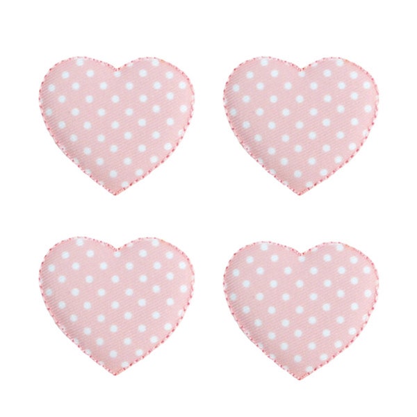 BaZooples Iron-on Patch Applique/Patch Puffy Heart Pack of 4 - Clearance