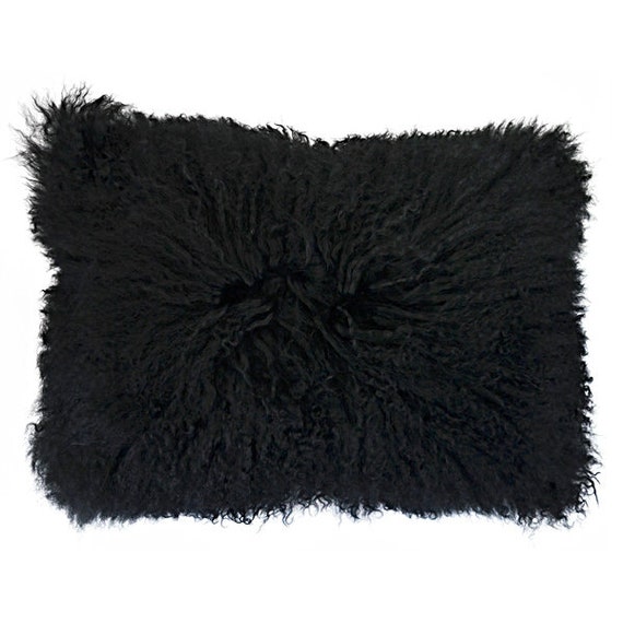 Mongolian fur hotsell lumbar pillow