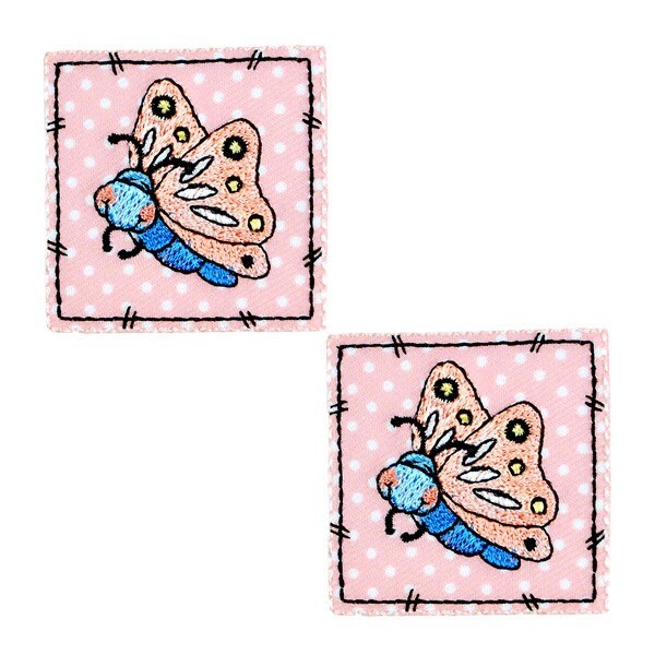 Expo BaZooples Iron-on Patch Applique Flutterbug Patch Pack of 2