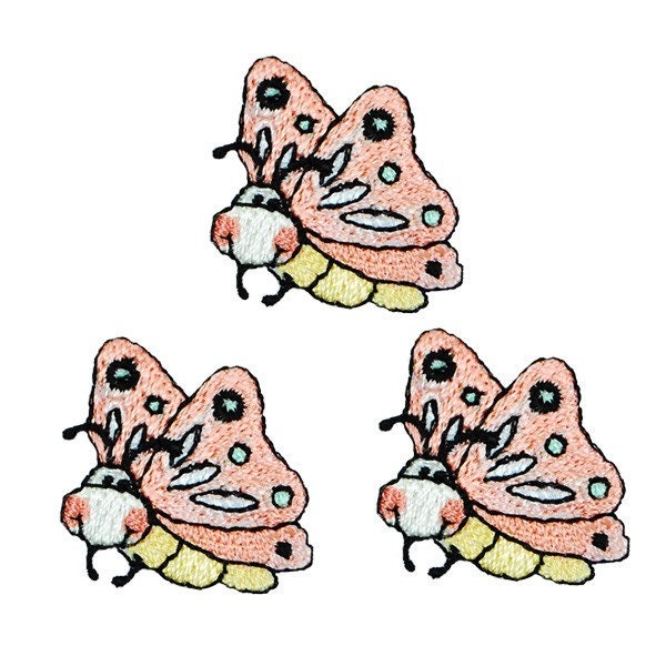 Expo BaZooples Iron-on Patch Applique Flutterbug Pack of 3