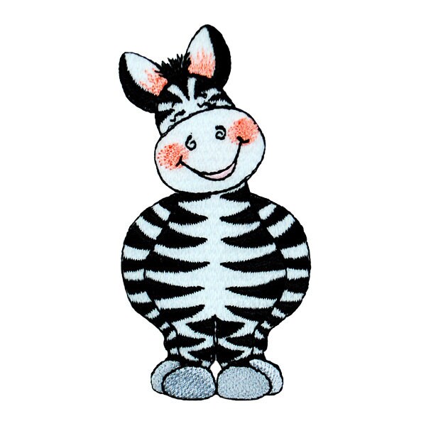 BaZooples Iron-on Patch Applique/Patch Zach Zebra