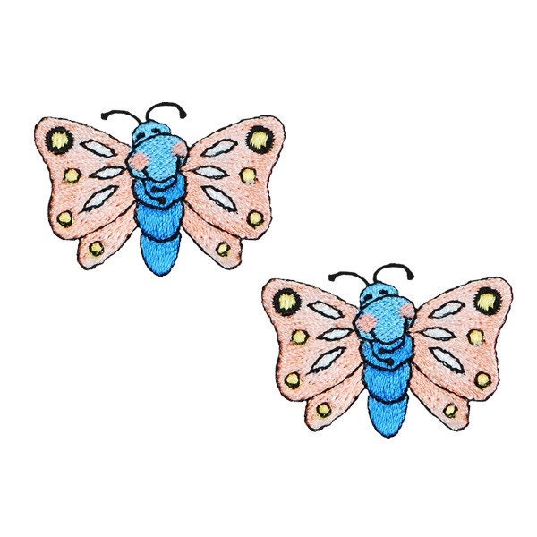 Expo BaZooples Iron-on Patch Applique Flutterbug Pack of 2 - BZP77552