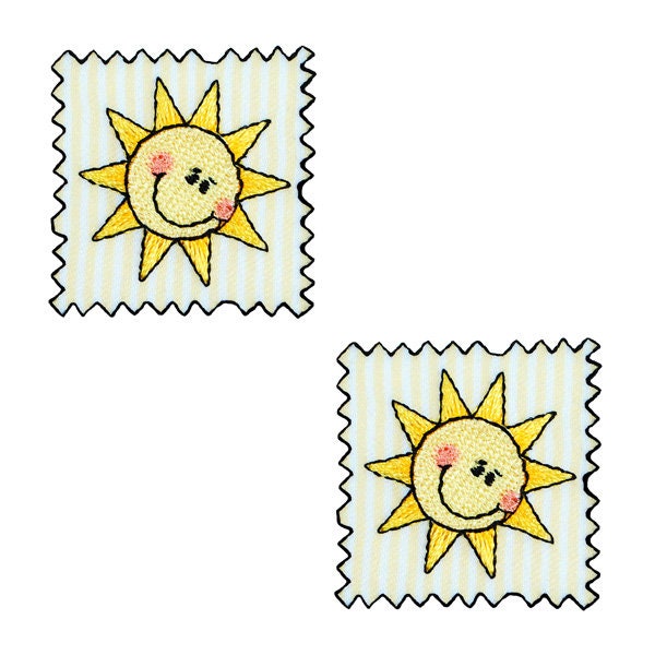 BaZooples Iron-on Patch Applique/Patch Sun Patch Pack of 2