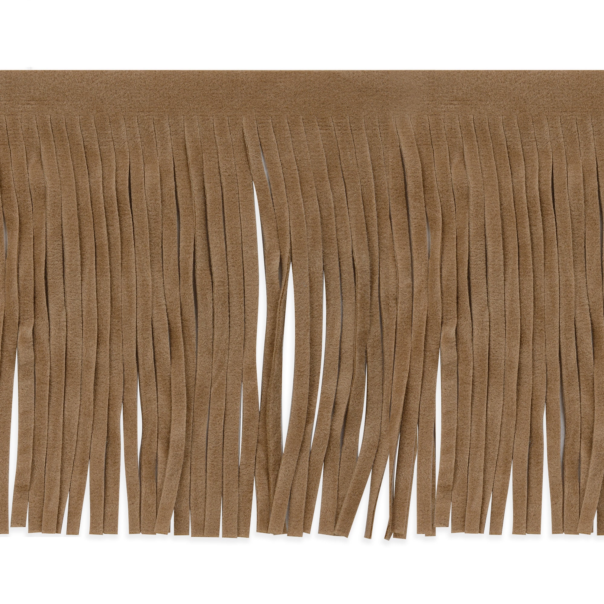 Leather Fringe: Sold by The Foot (4 FT, Silver Metallic)